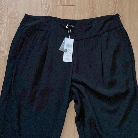 NWT Eileen Fisher Black Slouchy Pant. Size - Petite Large - Picture 10 of 10